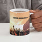 Bayard Rustin Ceramic Mug with Radical Nonviolence Design Protest Crowd and Courage Civil Rights Tribute - African Pride