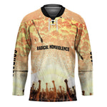 Bayard Rustin Hockey Jersey with Radical Nonviolence Design Protest Crowd and Courage Civil Rights Tribute - African Pride