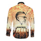 Bayard Rustin Long Sleeve Button Shirt with Radical Nonviolence Design Protest Crowd and Courage Civil Rights Tribute - African Pride