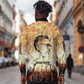 Bayard Rustin Long Sleeve Button Shirt with Radical Nonviolence Design Protest Crowd and Courage Civil Rights Tribute - African Pride