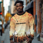 Bayard Rustin Long Sleeve Shirt with Radical Nonviolence Design Protest Crowd and Courage Civil Rights Tribute - African Pride