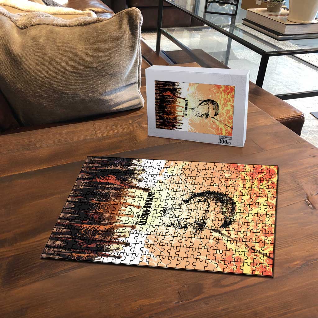 Bayard Rustin Puzzle with Radical Nonviolence Design Protest Crowd and Courage Civil Rights Tribute - African Pride
