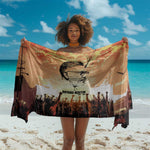 Bayard Rustin Sarong with Radical Nonviolence Design Protest Crowd and Courage Civil Rights Tribute - African Pride