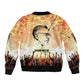 Bayard Rustin Sleeve Zip Bomber Jacket with Radical Nonviolence Design Protest Crowd and Courage Civil Rights Tribute - African Pride