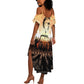 Bayard Rustin Summer Maxi Dress with Radical Nonviolence Design Protest Crowd and Courage Civil Rights Tribute - African Pride