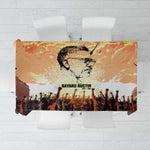 Bayard Rustin Tablecloth with Radical Nonviolence Design Protest Crowd and Courage Civil Rights Tribute - African Pride