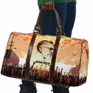 Bayard Rustin Travel Bag with Radical Nonviolence Design Protest Crowd and Courage Civil Rights Tribute - African Pride