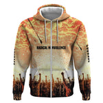 Bayard Rustin Zip Hoodie with Radical Nonviolence Design Protest Crowd and Courage Civil Rights Tribute - African Pride