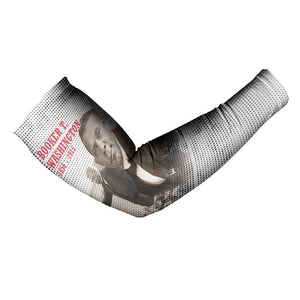 Booker T. Washington Arm Sleeves Halftone Portrait Design Tilling a Field Quote Historical Civil Rights Tribute - African Pride