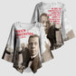 Booker T. Washington Kimono Sleeve Blouse Halftone Portrait Design Tilling a Field Quote Historical Civil Rights Tribute - African Pride