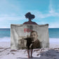 Booker T. Washington Sarong Halftone Portrait Design Tilling a Field Quote Historical Civil Rights Tribute - African Pride