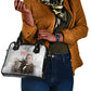 Booker T. Washington Shoulder Handbag Halftone Portrait Design Tilling a Field Quote Historical Civil Rights Tribute - African Pride