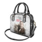 Booker T. Washington Shoulder Handbag Halftone Portrait Design Tilling a Field Quote Historical Civil Rights Tribute - African Pride