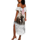 Booker T. Washington Summer Maxi Dress Halftone Portrait Design Tilling a Field Quote Historical Civil Rights Tribute TS04
