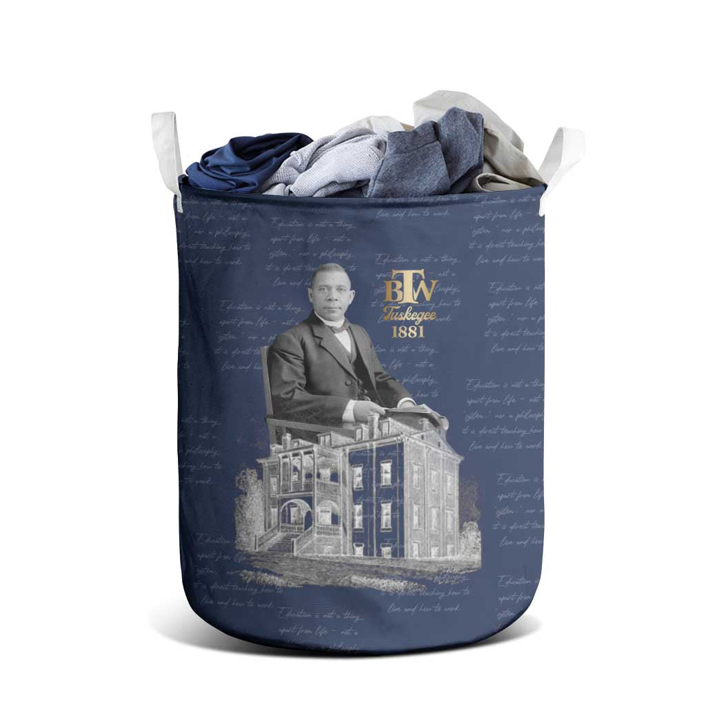 Booker T. Washington Laundry Basket Tuskegee Institute Design Educational Legacy 1881 Historic Tribute - African Pride