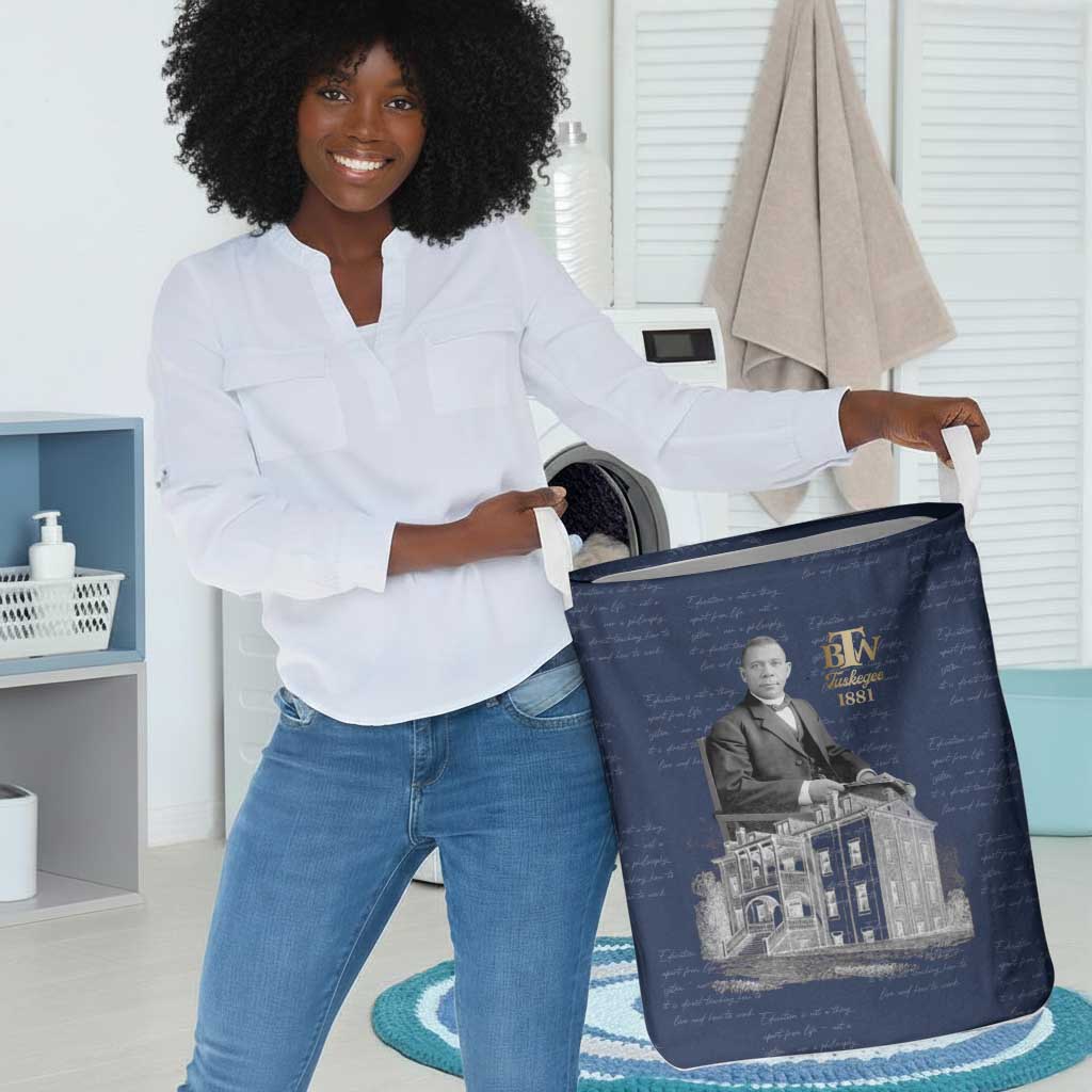 Booker T. Washington Laundry Basket Tuskegee Institute Design Educational Legacy 1881 Historic Tribute - African Pride