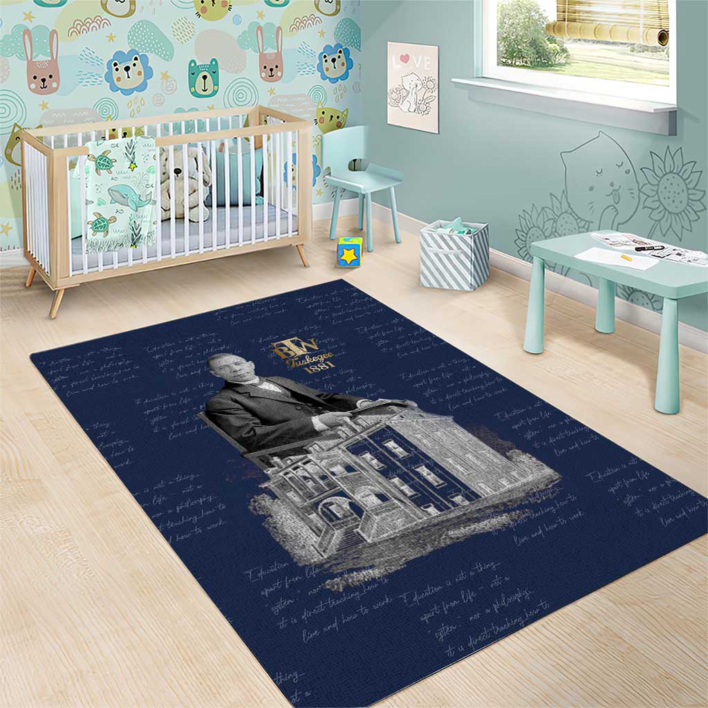 Booker T. Washington Area Rug Tuskegee Institute Design Educational Legacy 1881 Historic Tribute - African Pride