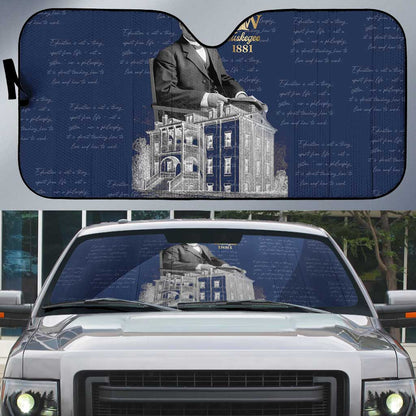 Booker T. Washington Auto Sun Shade Tuskegee Institute Design Educational Legacy 1881 Historic Tribute - African Pride