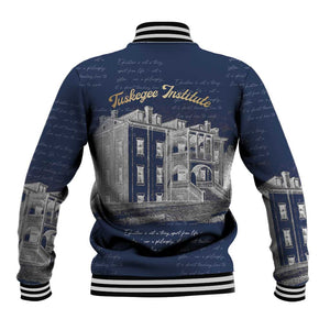 Booker T. Washington Baseball Jacket Tuskegee Institute Design Educational Legacy 1881 Historic Tribute - African Pride