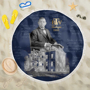 Booker T. Washington Beach Blanket Tuskegee Institute Design Educational Legacy 1881 Historic Tribute - African Pride