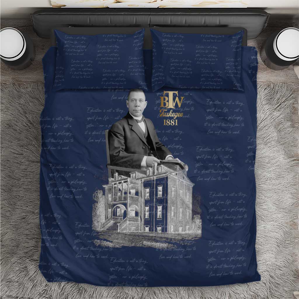 Booker T. Washington Bedding Set Tuskegee Institute Design Educational Legacy 1881 Historic Tribute - African Pride