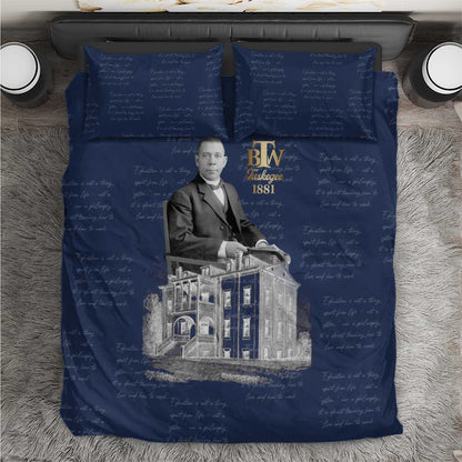 Booker T. Washington Bedding Set Tuskegee Institute Design Educational Legacy 1881 Historic Tribute - African Pride
