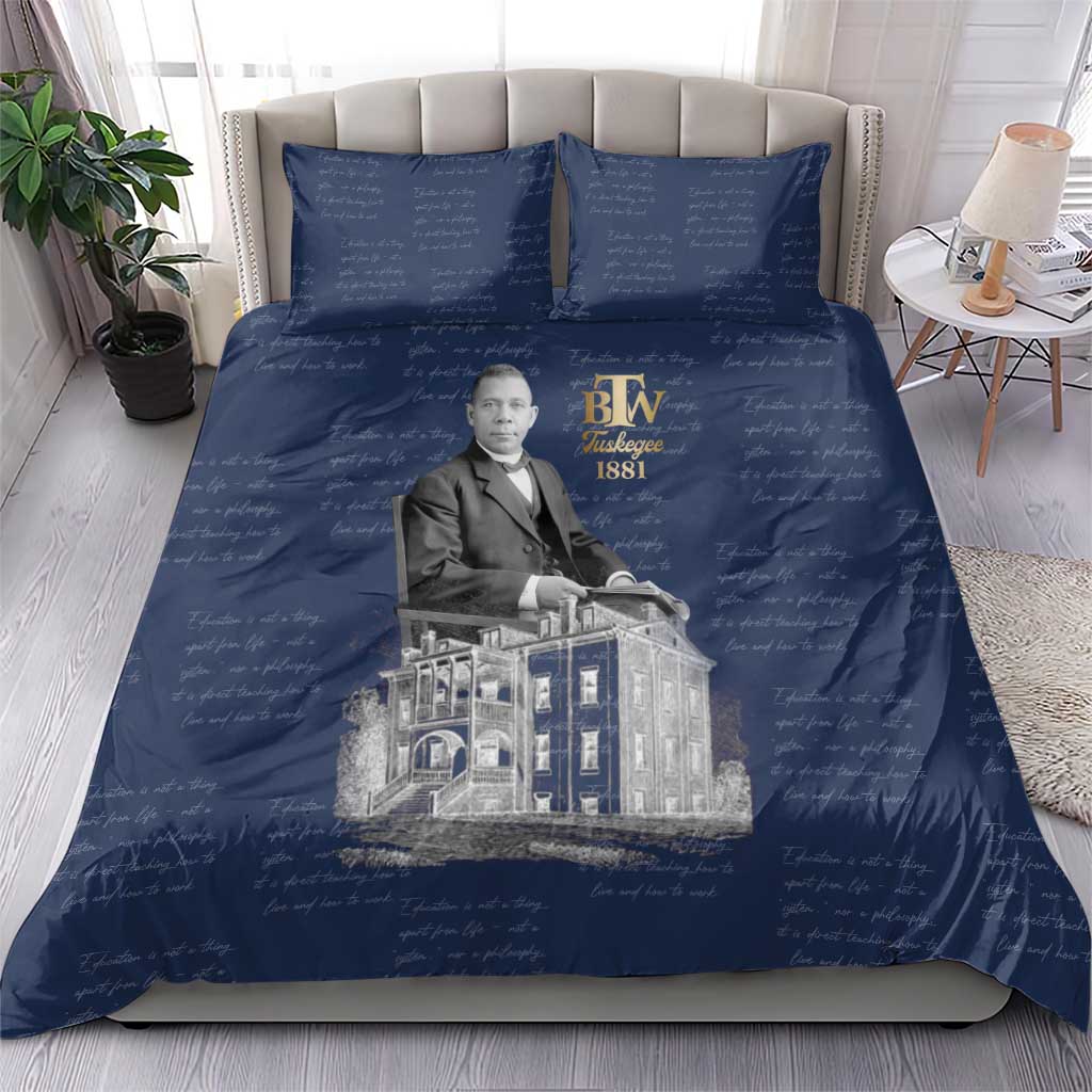 Booker T. Washington Bedding Set Tuskegee Institute Design Educational Legacy 1881 Historic Tribute - African Pride