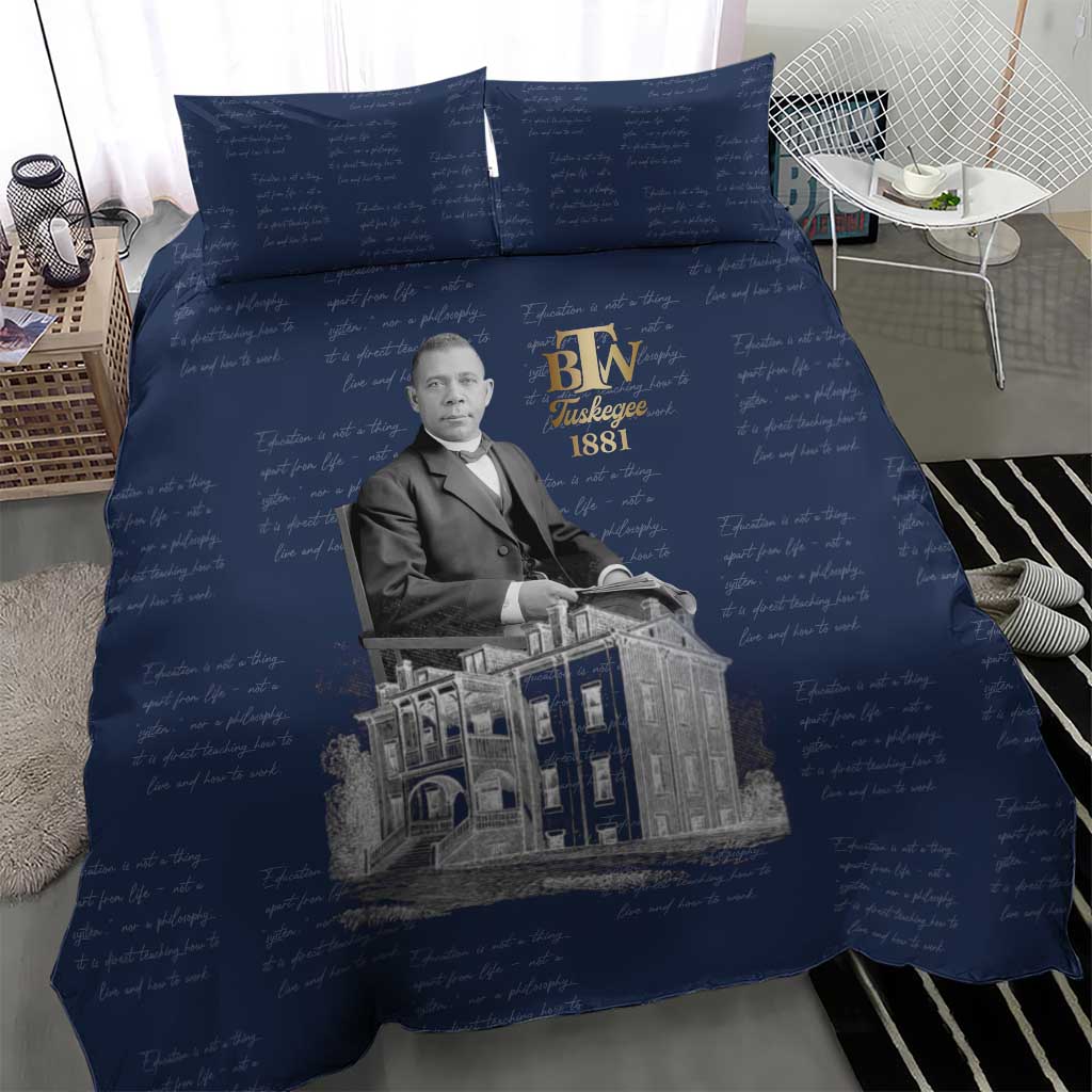 Booker T. Washington Bedding Set Tuskegee Institute Design Educational Legacy 1881 Historic Tribute - African Pride