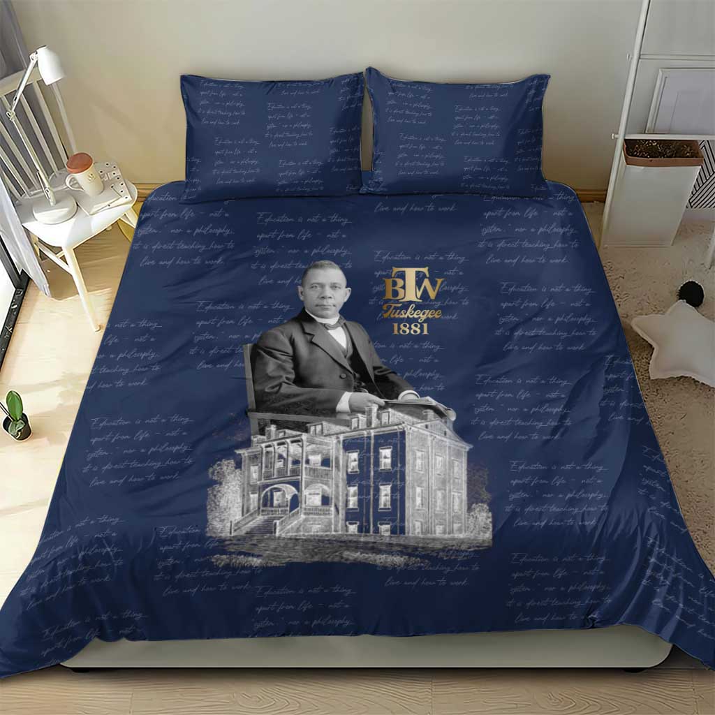 Booker T. Washington Bedding Set Tuskegee Institute Design Educational Legacy 1881 Historic Tribute - African Pride