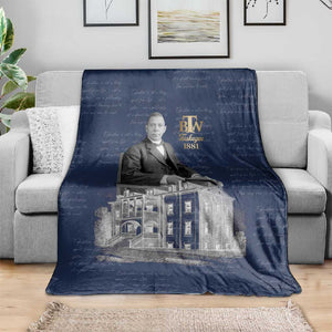 Booker T. Washington Blanket Tuskegee Institute Design Educational Legacy 1881 Historic Tribute - African Pride