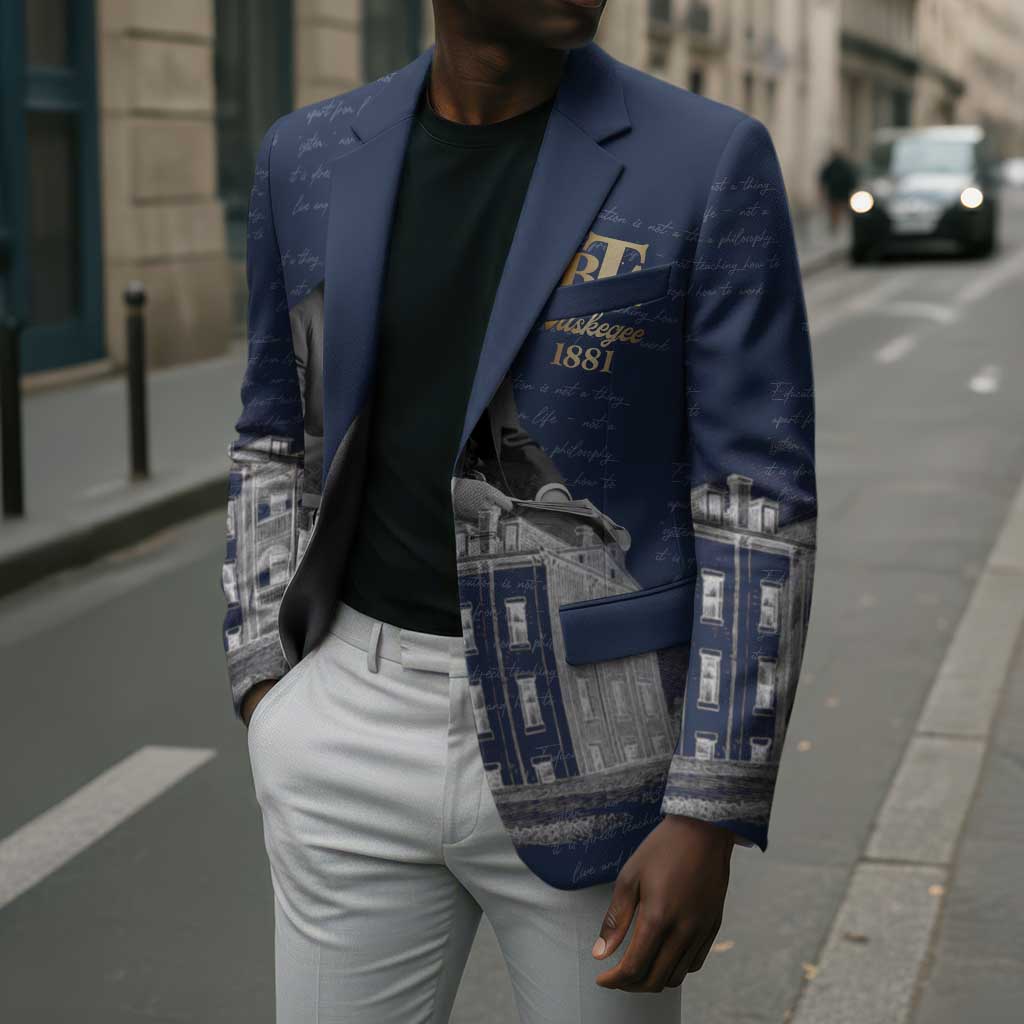 Booker T. Washington Blazer Tuskegee Institute Design Educational Legacy 1881 Historic Tribute - African Pride