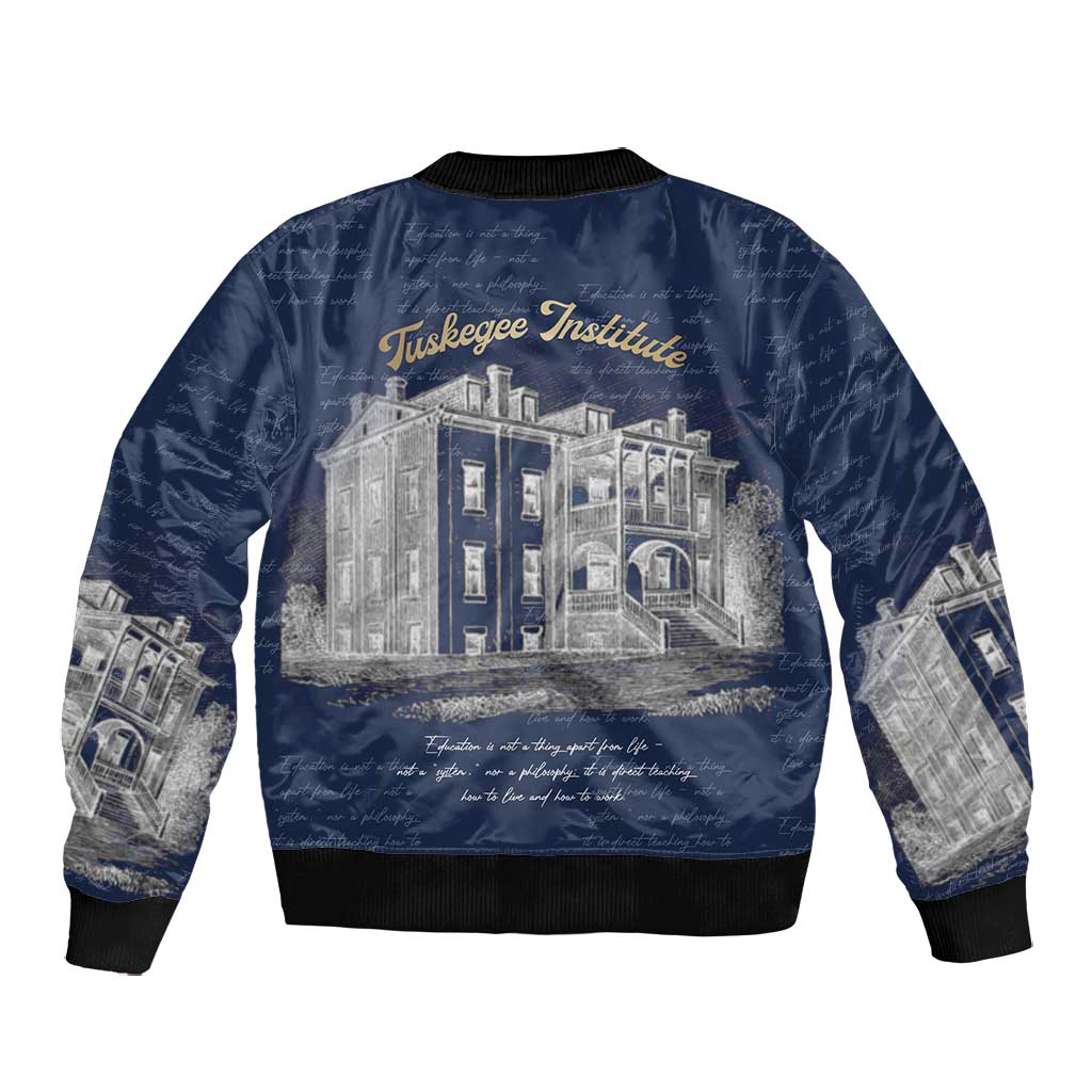 Booker T. Washington Bomber Jacket Tuskegee Institute Design Educational Legacy 1881 Historic Tribute - African Pride