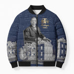 Booker T. Washington Bomber Puffer Jacket Tuskegee Institute Design Educational Legacy 1881 Historic Tribute - African Pride
