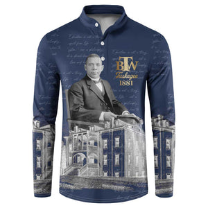 Booker T. Washington Button Sweatshirt Tuskegee Institute Design Educational Legacy 1881 Historic Tribute