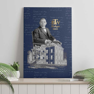 Booker T. Washington Canvas Wall Art Tuskegee Institute Design Educational Legacy 1881 Historic Tribute - African Pride
