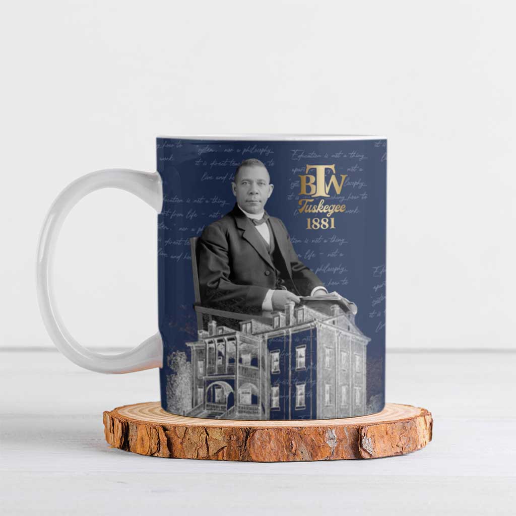 Booker T. Washington Ceramic Mug Tuskegee Institute Design Educational Legacy 1881 Historic Tribute - African Pride