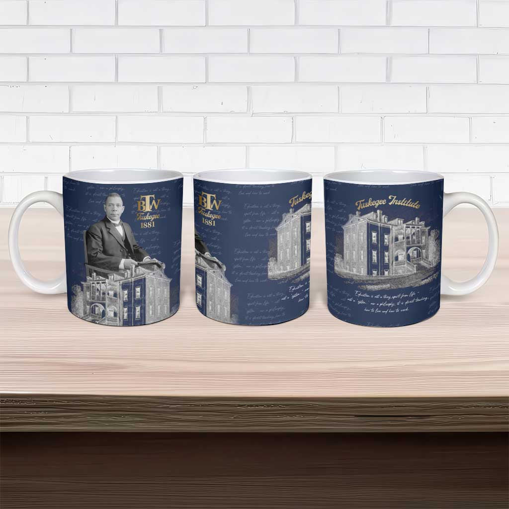 Booker T. Washington Ceramic Mug Tuskegee Institute Design Educational Legacy 1881 Historic Tribute - African Pride