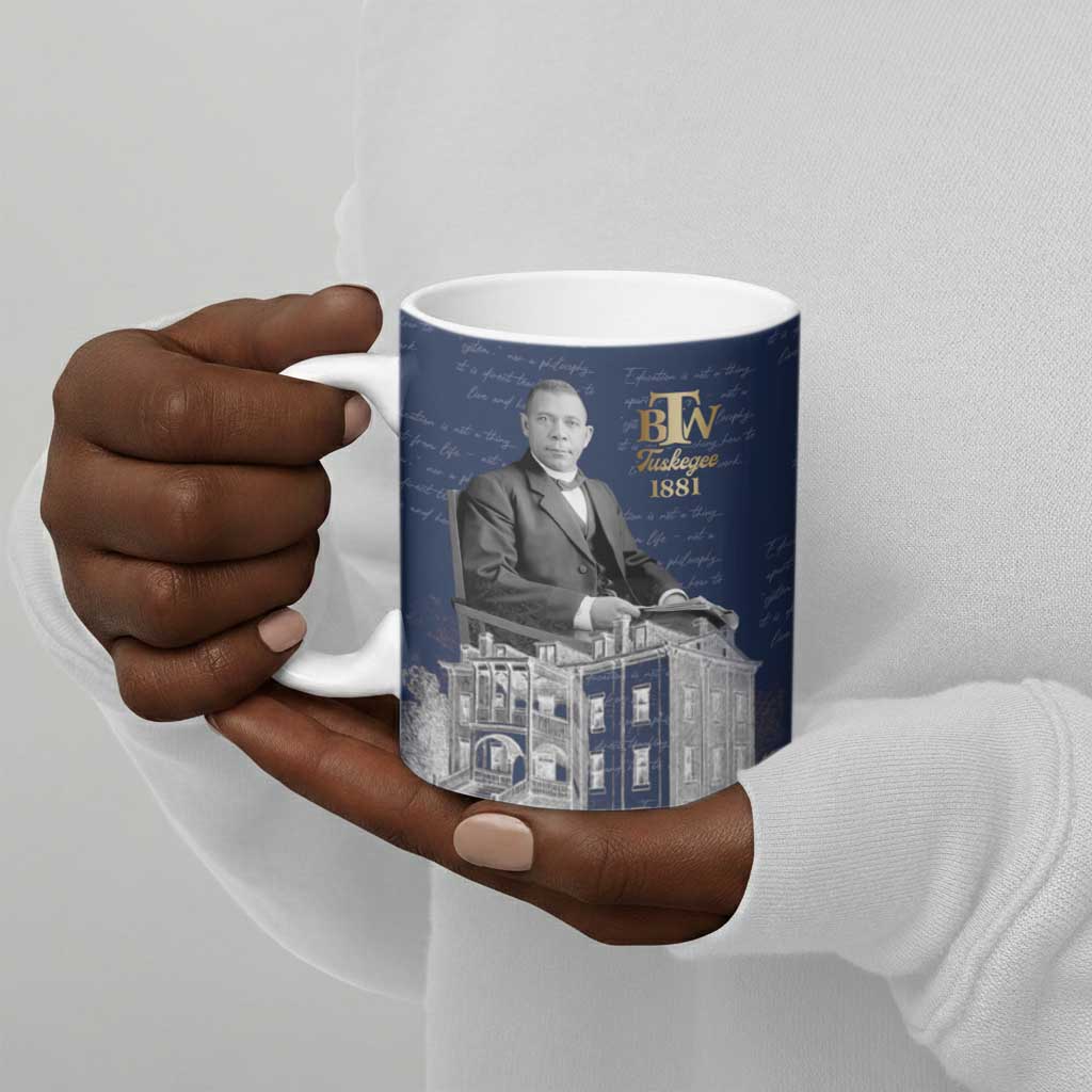 Booker T. Washington Ceramic Mug Tuskegee Institute Design Educational Legacy 1881 Historic Tribute - African Pride