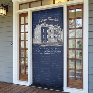 Booker T. Washington Door Cover Tuskegee Institute Design Educational Legacy 1881 Historic Tribute - African Pride