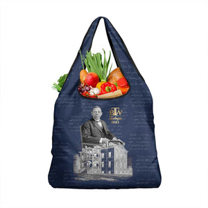 Booker T. Washington Grocery Bag Tuskegee Institute Design Educational Legacy 1881 Historic Tribute - African Pride