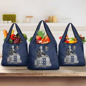 Booker T. Washington Grocery Bag Tuskegee Institute Design Educational Legacy 1881 Historic Tribute - African Pride