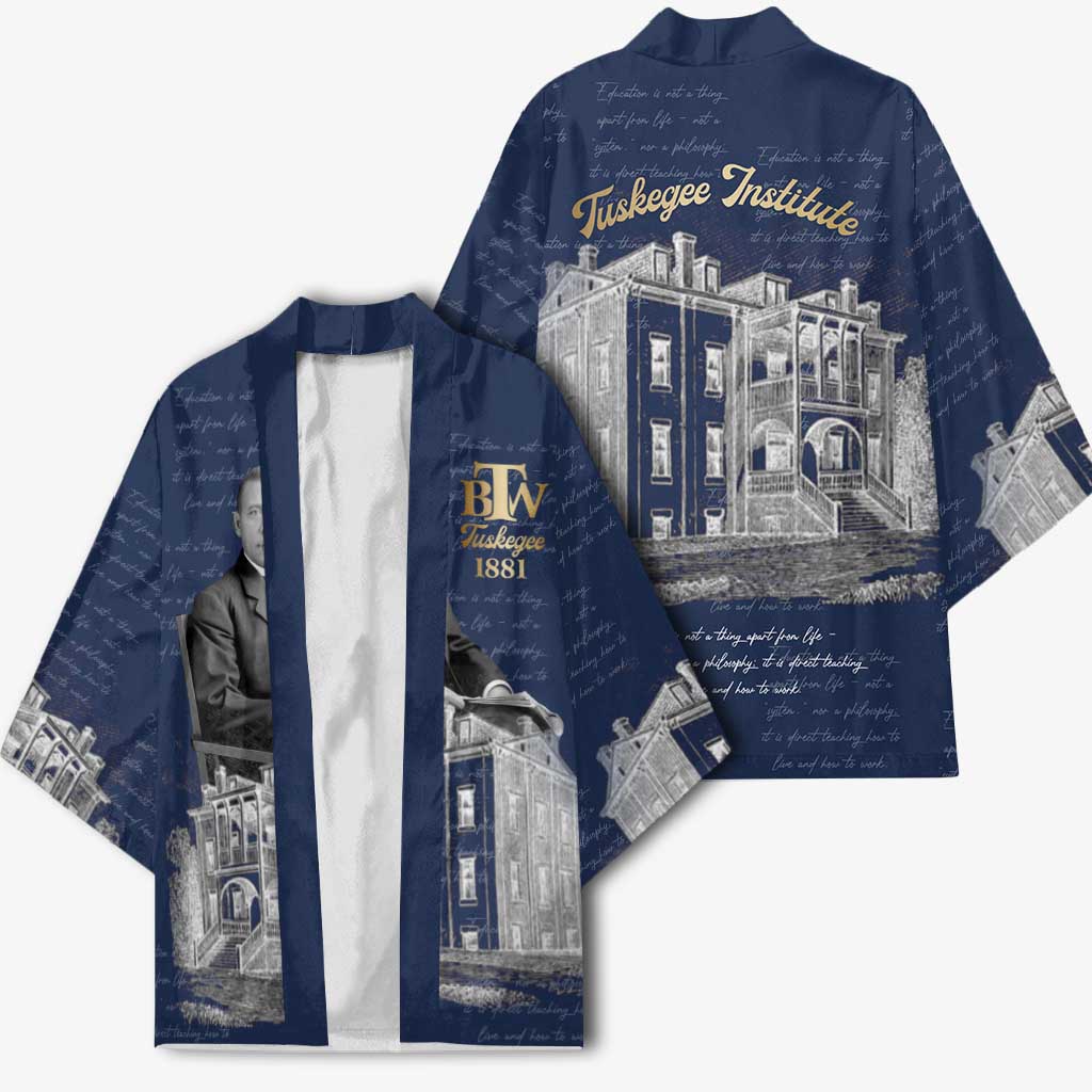 Booker T. Washington Kimono Tuskegee Institute Design Educational Legacy 1881 Historic Tribute - African Pride
