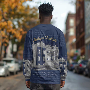 Booker T. Washington Long Sleeve Shirt Tuskegee Institute Design Educational Legacy 1881 Historic Tribute - African Pride