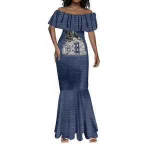 Booker T. Washington Mermaid Dress Tuskegee Institute Design Educational Legacy 1881 Historic Tribute TS04