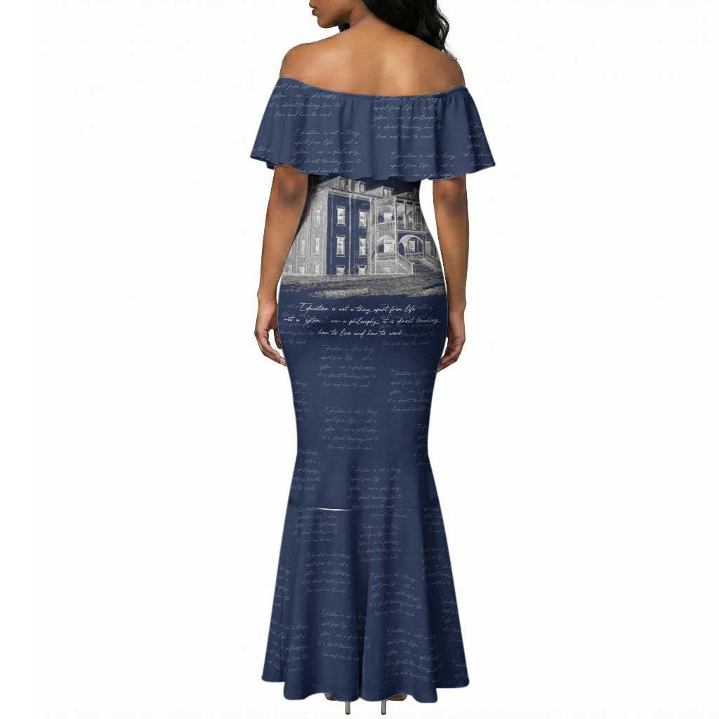 Booker T. Washington Mermaid Dress Tuskegee Institute Design Educational Legacy 1881 Historic Tribute TS04