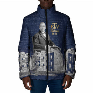 Booker T. Washington Padded Jacket Tuskegee Institute Design Educational Legacy 1881 Historic Tribute - African Pride