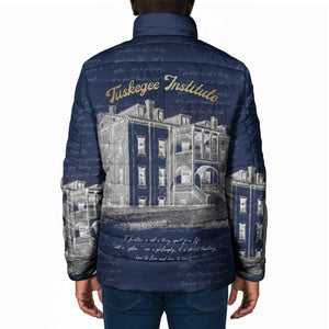 Booker T. Washington Padded Jacket Tuskegee Institute Design Educational Legacy 1881 Historic Tribute - African Pride