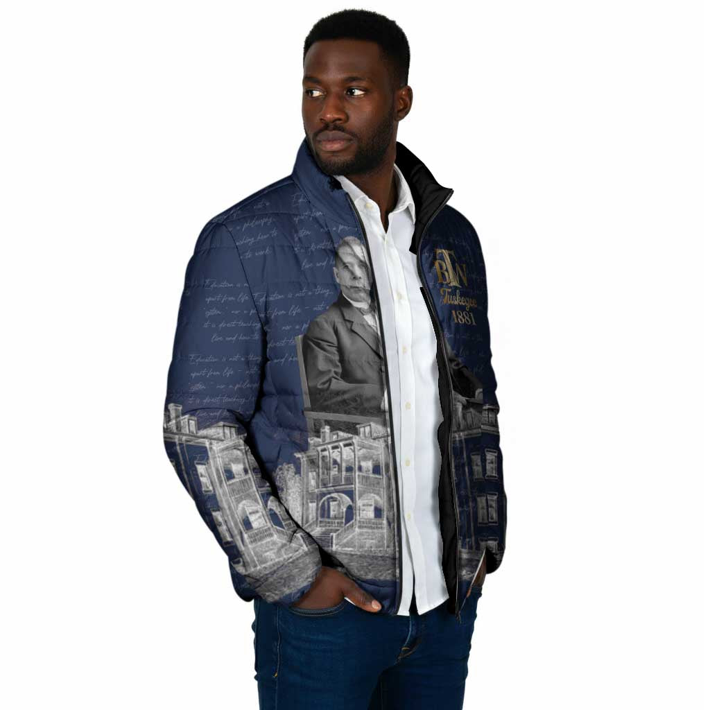 Booker T. Washington Padded Jacket Tuskegee Institute Design Educational Legacy 1881 Historic Tribute - African Pride