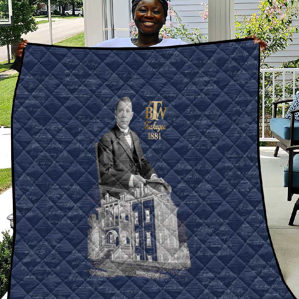 Booker T. Washington Quilt Tuskegee Institute Design Educational Legacy 1881 Historic Tribute - African Pride