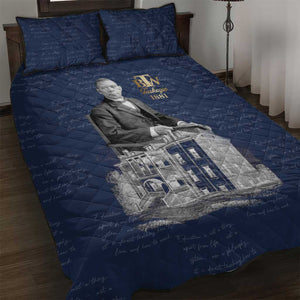 Booker T. Washington Quilt Bed Set Tuskegee Institute Design Educational Legacy 1881 Historic Tribute - African Pride